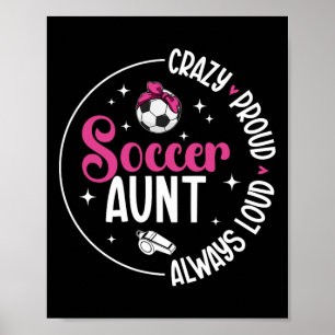 Tollstolze Fußballtante eines Fußballspielers Tant Poster