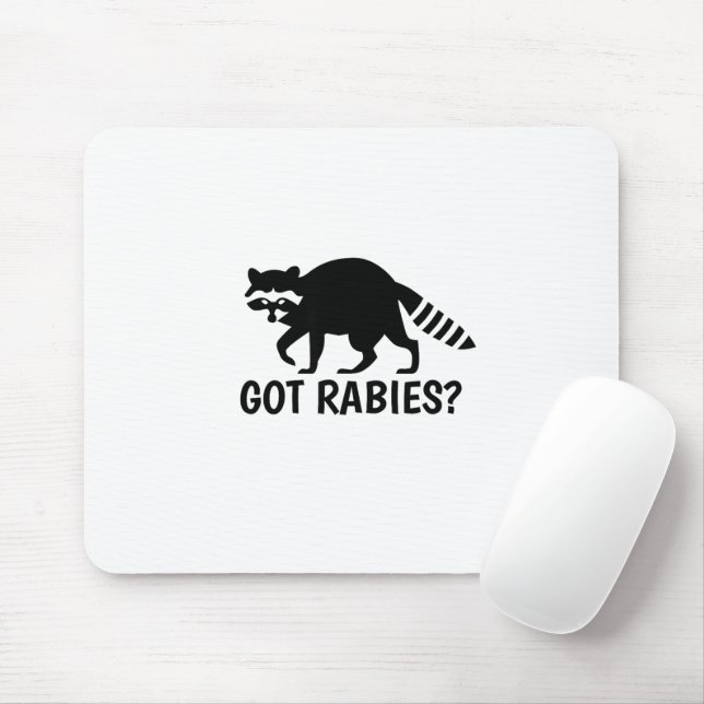 Tollwut-Waschbär Mousepad (Mit Mouse)