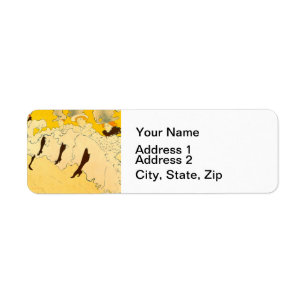 Tolouse Lautrec Dancing Girls Gelb