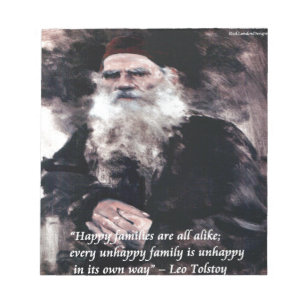 Tolstoi Anna Karenina Glückliche Familien Ähnlich Notizblock