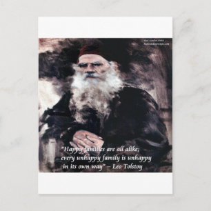Tolstoi Anna Karenina Glückliche Familien Ähnlich  Postkarte