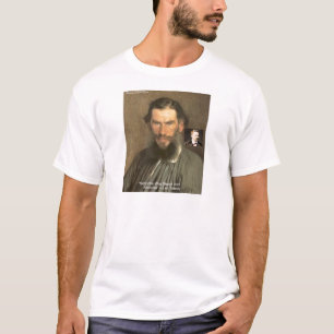 Tolstoi "Nietzsche = Dumm" Zitat Geschenke T-Shirt