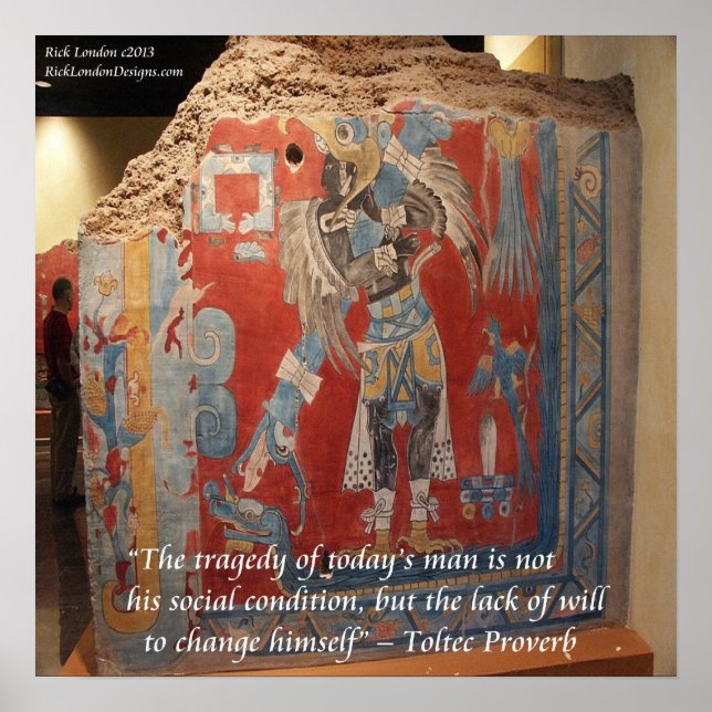 Toltec Empire Brilliant lackiertes W/Proverb Poste Poster (Vorne)