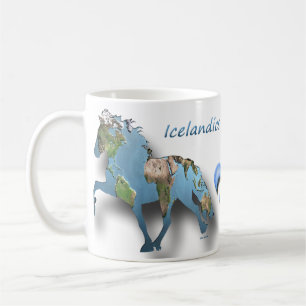 Töltet die Welt Isländisches Pferd Kaffeetasse