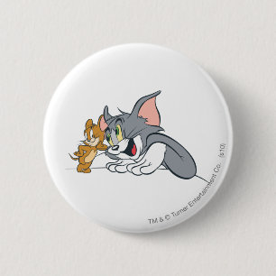 Tom and Jerry Best Buds Button
