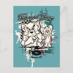 Tom and Jerry Hollywood CA Postkarte