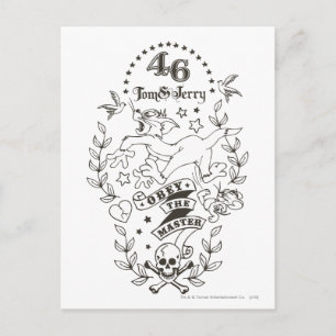 Tom and Jerry Obey The Master 1 Postkarte