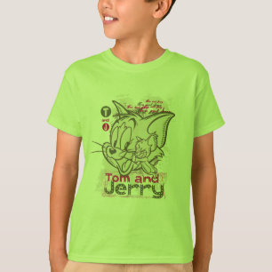 Tom and Jerry Pink and Green T-Shirt