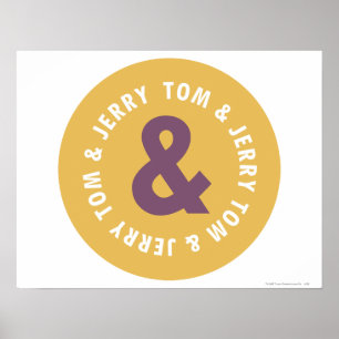 Tom and Jerry Round Logo 3 Poster