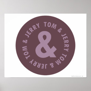 Tom and Jerry Round Logo 9 Poster