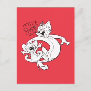Tom And Jerry   Tom And Jerry Laughing Postkarte