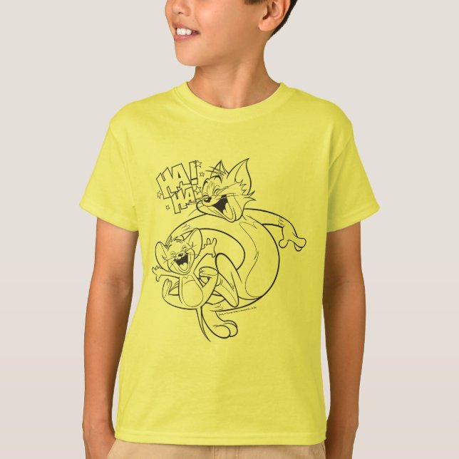Tom And Jerry | Tom And Jerry Laughing T-Shirt (Vorderseite)