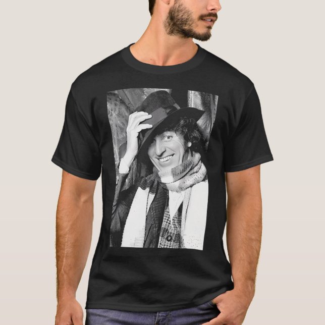 Tom Baker Der vierte Doktor Who 1975 T-Shirt (Vorderseite)