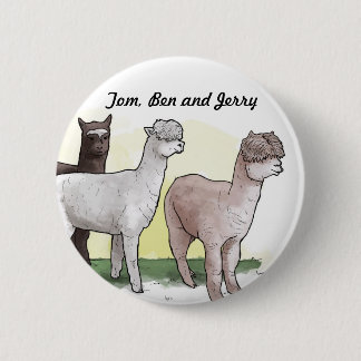 Tom-, Ben- und Jerry-Abzeichen Button