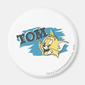 Tom Blue und Yellow Logo Magnet