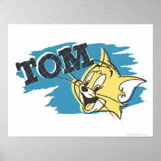 Tom Blue und Yellow Logo Poster