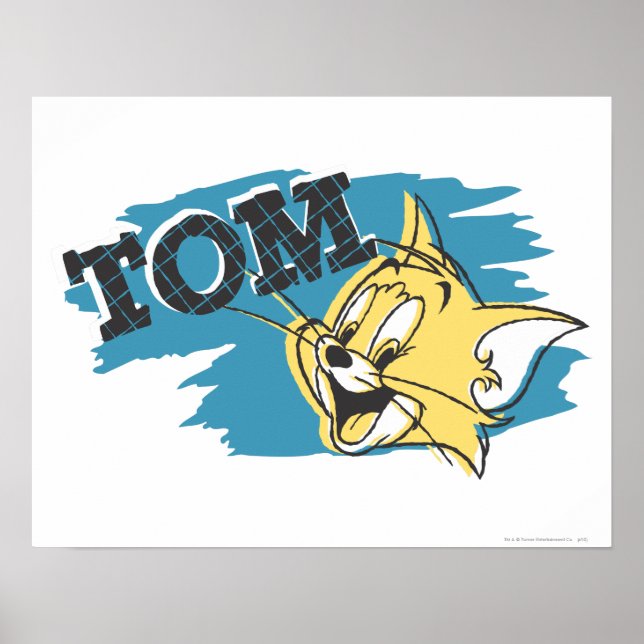 Tom Blue und Yellow Logo Poster (Vorne)