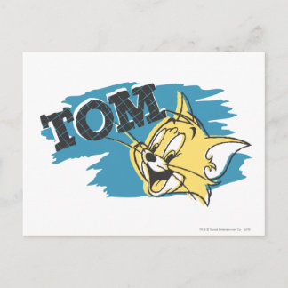 Tom Blue und Yellow Logo Postkarte