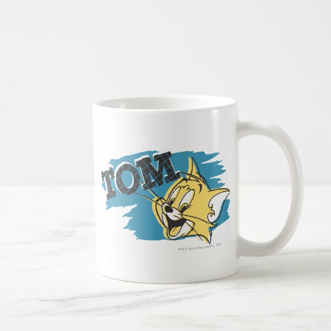 Tom Blue und Yellow Logo Tasse (Rechts)