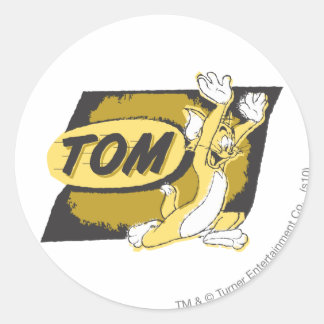 Tom Chasing Runder Aufkleber