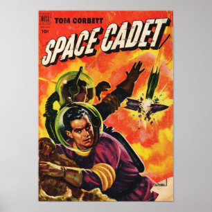 Tom Corbett Space Cadet: Explodierendes Raketensch Poster