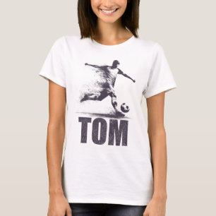 Tom Fußball Jungen Personalisiert Vorname Tom T-Shirt