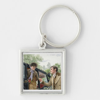 Tom handing Mary out of a carriage Schlüsselanhänger