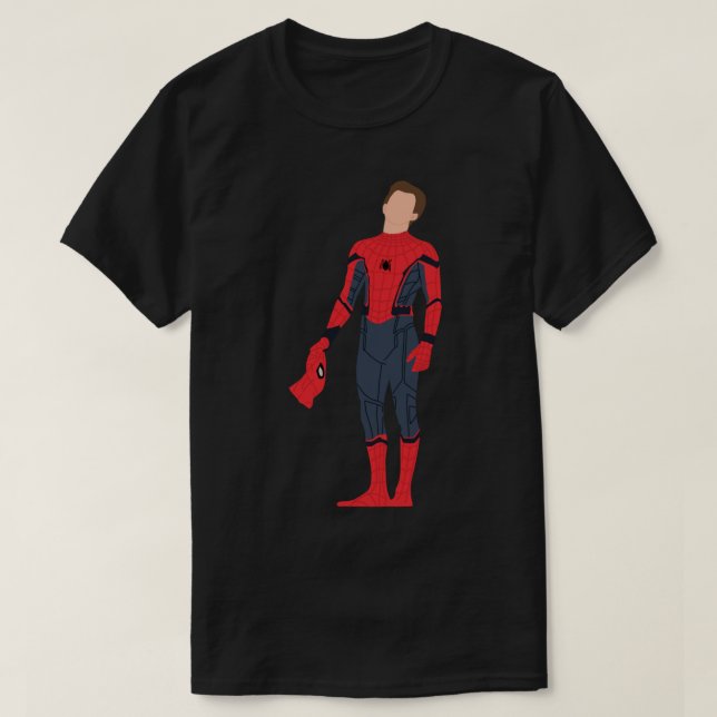 Tom Holland auf dem Spitzhackenaufkleber für Anzug T-Shirt (Design vorne)