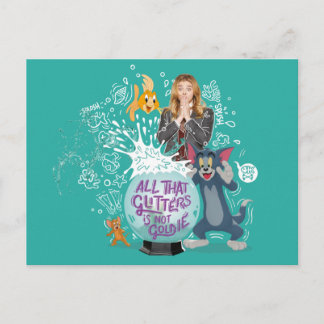 Tom & Jerry - alles, was Glitzer nicht sind Goldie Postkarte