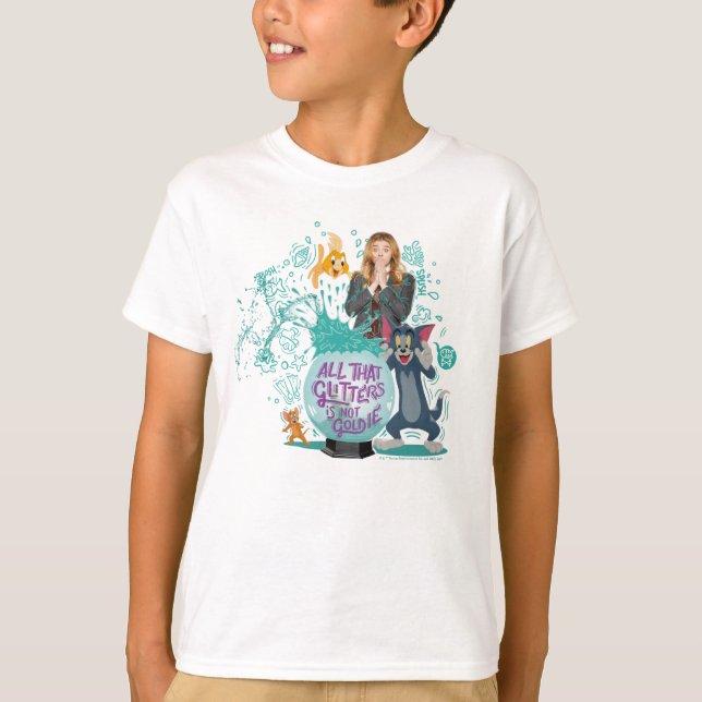 Tom & Jerry - alles, was Glitzer nicht sind Goldie T-Shirt (Vorderseite)