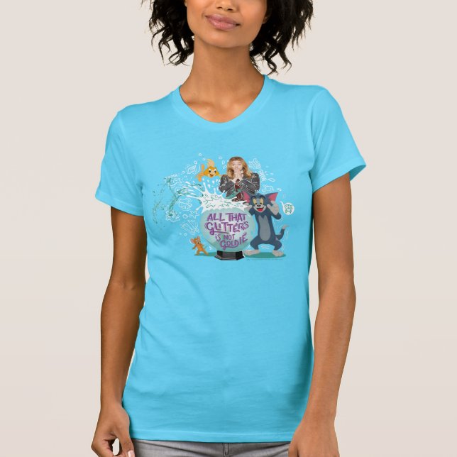 Tom & Jerry - alles, was Glitzer nicht sind Goldie T-Shirt (Vorderseite)