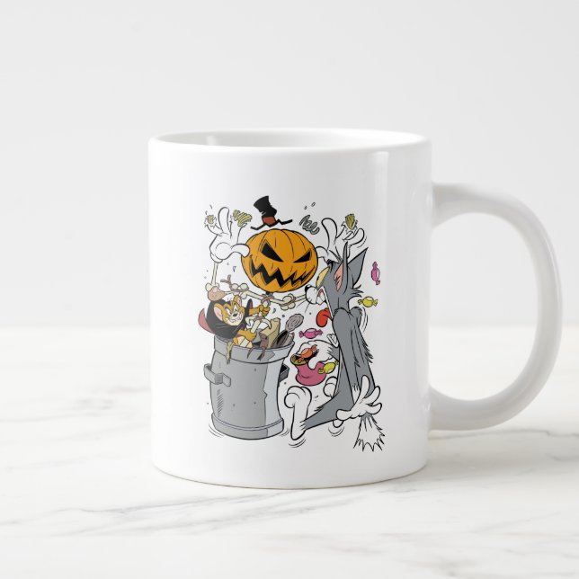 Tom & Jerry | Boo an Tom Jumbo-Tasse (Rechts)