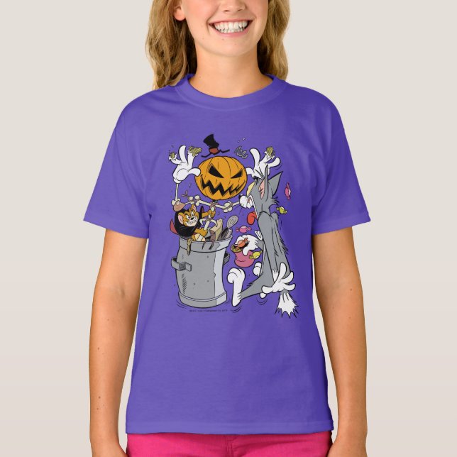Tom & Jerry | Boo an Tom T-Shirt (Vorderseite)