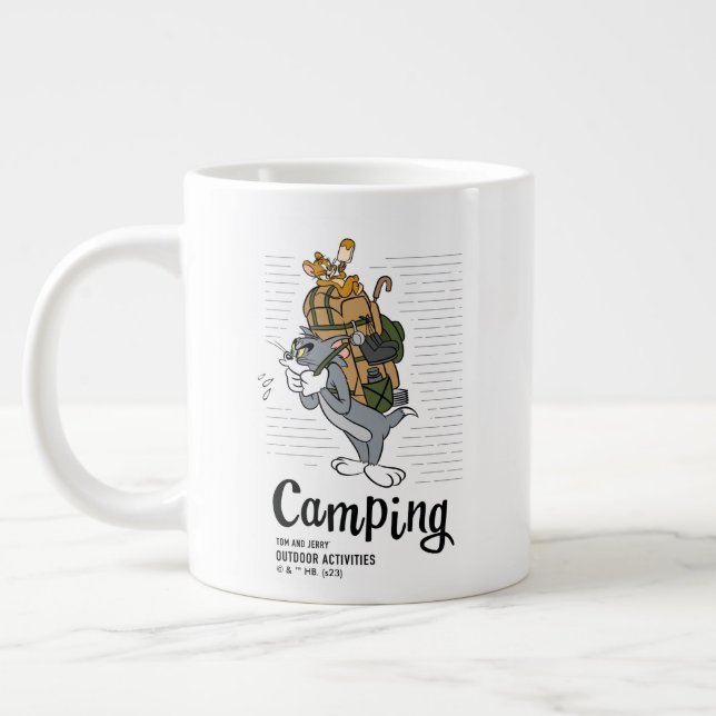 Tom & Jerry Camping Jumbo-Tasse (Links)
