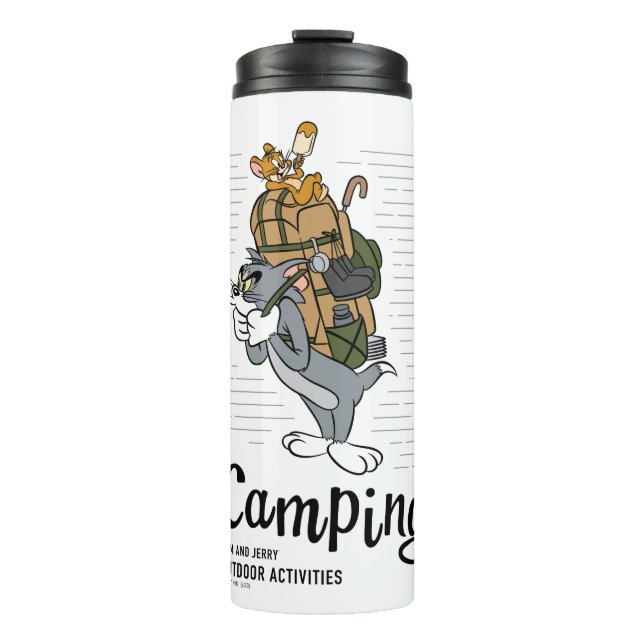 Tom & Jerry Camping Thermosbecher (Vorderseite)