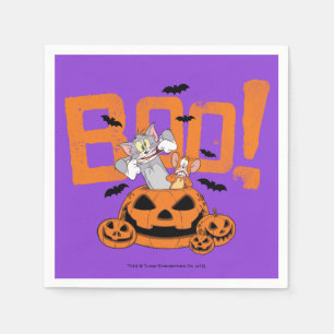 Tom & Jerry Frohe Halloween Boo Serviette
