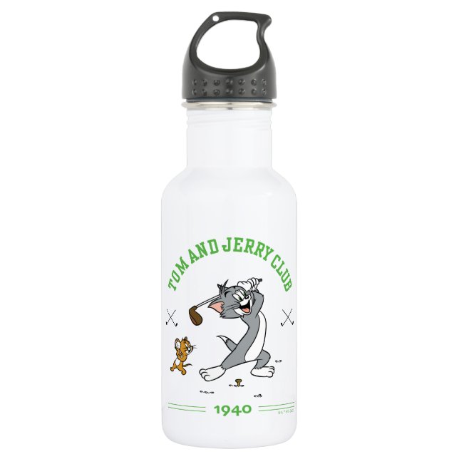 Tom & Jerry Golfing Club 1940 Edelstahlflasche (Vorderseite)