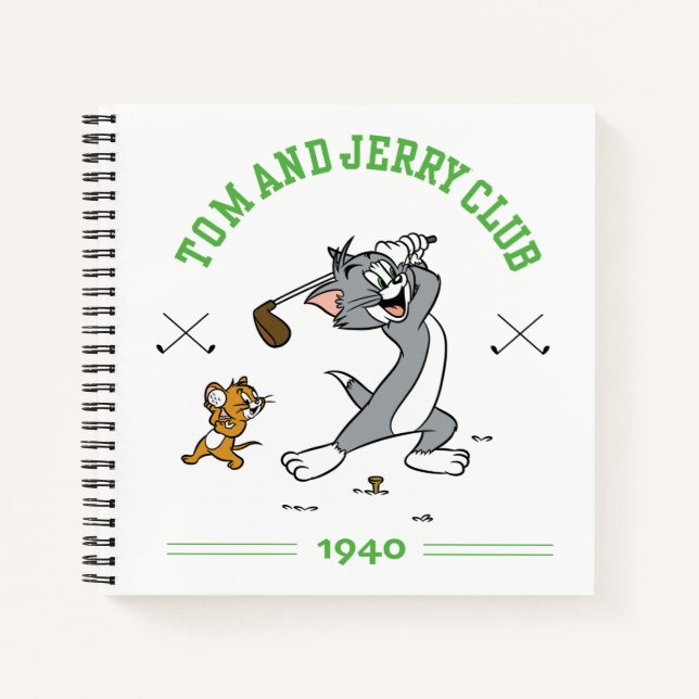 Tom & Jerry Golfing Club 1940 Notizbuch (Vorderseite)