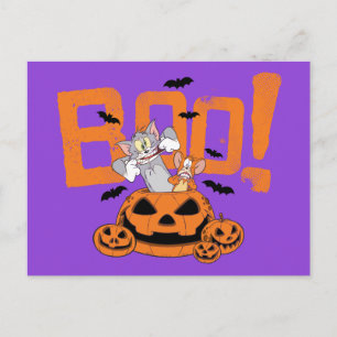 Tom & Jerry   Happy Halloween Boo Postkarte