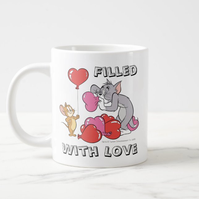 Tom & Jerry Inflate Valentine Heart Balloons Jumbo-Tasse (Links)