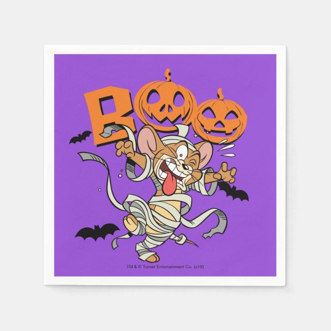 Tom & Jerry | Jerry ist SO Beängstigend Serviette (Vorderseite)