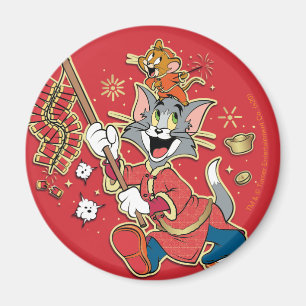 Tom & Jerry Lighting Firecracker Magnet