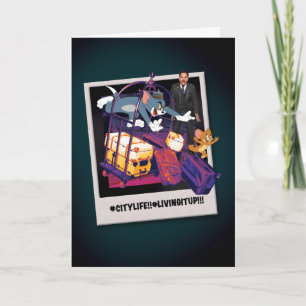 Tom & Jerry Luggage Crash Foto Karte