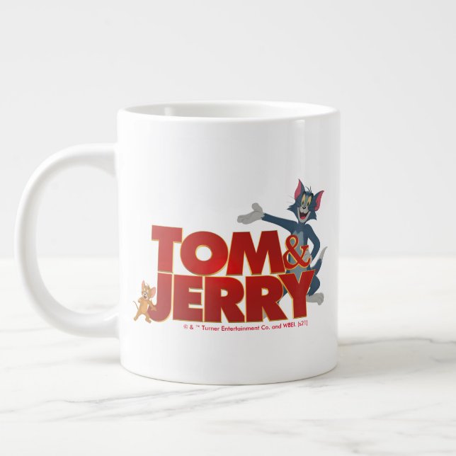 Tom & Jerry mit Filmlogo Jumbo-Tasse (Links)