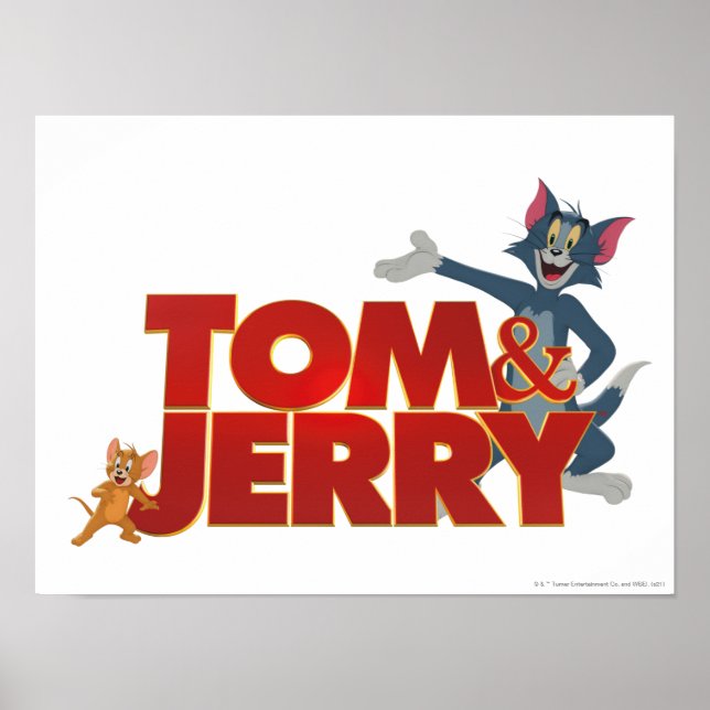 Tom & Jerry mit Filmlogo Poster (Vorne)