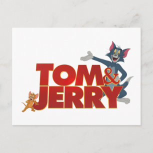 Tom & Jerry mit Filmlogo Postkarte