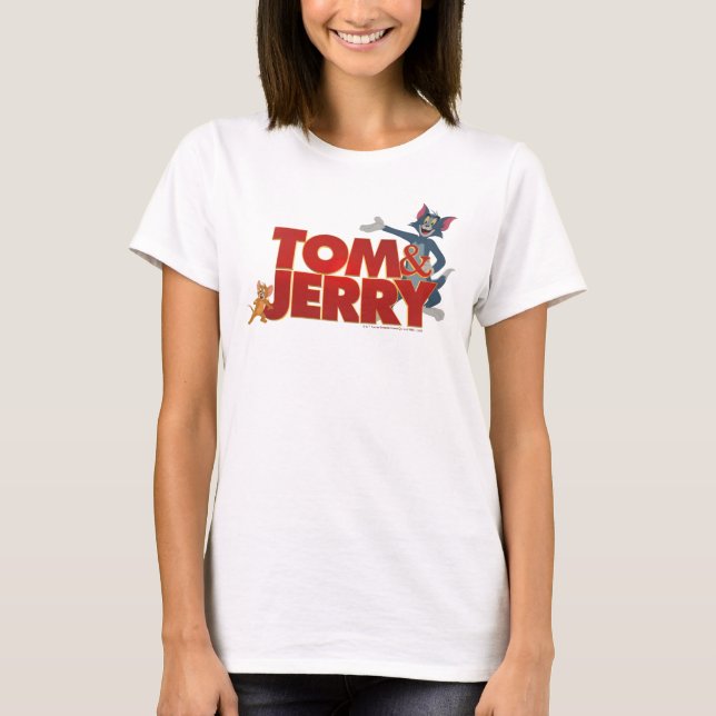 Tom & Jerry mit Filmlogo T-Shirt (Vorderseite)