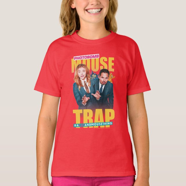 Tom & Jerry mit Kayla und Terrance - Mausfalle T-Shirt (Vorderseite)