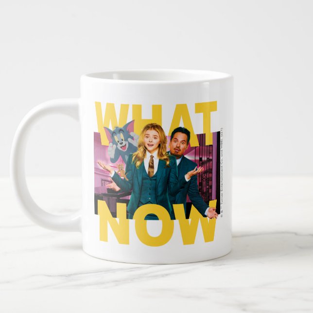 Tom & Jerry mit Kayla und Terrance - Was jetzt? Jumbo-Tasse (Links)