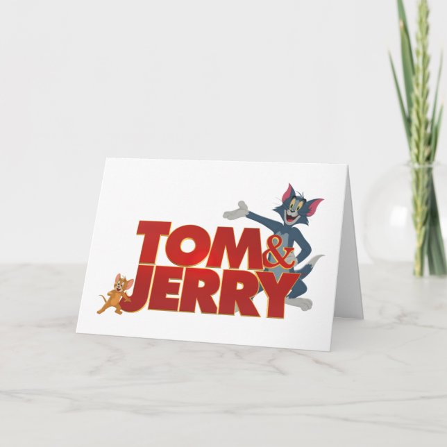 Tom & Jerry mit Movie-Logo Karte (Vorderseite)